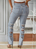 Goosudu Distressed Straight Jeans