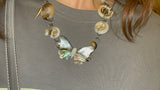 Goosudu Shell Button Butterfly Necklace