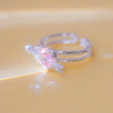 Goosudu CUPID'S ARROW PIERCING HEART RING