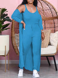 Goosudu Solid Ribbed Three-Piece Set