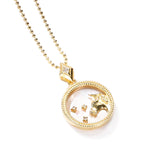 Goosudu Fashion Solid Zodiac Necklace