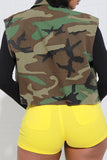 Goosudu Camouflage Cozy Patch Pocket Camisole