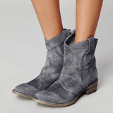 Goosudu Daily Flat Heel Boots