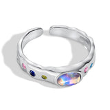 Goosudu Lord Silver Moonstone Ring