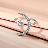 Goosudu Moonlight Stackable Silver Ring