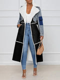 Goosudu Denim Combo Shearling Coat