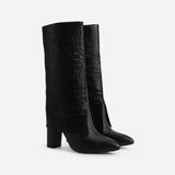 Women Chunky Heeled Boots