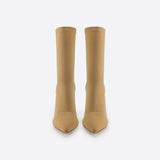 Women Minimalist Thick Heel Pointed Toe Boots