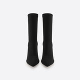 Women Minimalist Thick Heel Pointed Toe Boots