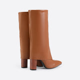 Women Chunky Heeled Boots