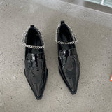 goosudu New Brand Women Pumps Fashion Low Round Heel Ladies Slingback Pointed Toe Slip On Oxford Shoes Casual Office Shoe