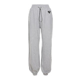 Aieru Drawstring Sweatpants Print Loose Casual Jogger Pants Women Fashion High Waist Comfort Athleisure Gym Running Harem Pant