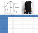 goosudu Women Causal Long Sleeve Tops Cotton Blouse Spring Fall Loose Lrregular Big Size Female Solid Sweatshirt O-Neck Pullover