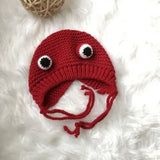 Winter Skullies Female Frog Hat Crochet Warm Knitted Hat Costume Beanie Hats Cap Women Gift Hat Photography Prop Party