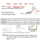 goosudu New Fashion Patent Leather Office Pumps High Heels Shoes Women Sexy Pointed toe Shallow Party Wedding Shoes