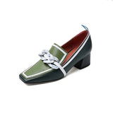 Shoes for Women Heels Slip-On Ladies Pumps Vintage High Heel Shoes Plus Size Zapatos De Mujer Tendencia  Chaussure Femme