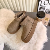 Women Australia Boots Designer Ultra Mini Platform Boot Chestnut Slippers Winter Warm Fur Cow Leather Wool Suede Snow Boots