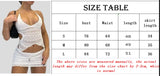 Two Piece Set Chic Women V Neck Halter Camis Tops Sexy Chest Wrap Backless Tie Up Bandage Crop Tops + Mini Pencil Skirt White