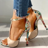 10cm Super High Heels Ladies Increased Stiletto Open Toe Sandals with Heel Women's Shoes Womens Fashion Summer Sexy