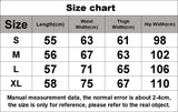 Women's Short Blue Summer Printing High Waist Jeans Y2K Baggy Straight Five Points Trousers Vintage Wide Leg Black Short Pants