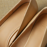 Pumps Shoes Women Mid Heel Spring Sheepskin Square Toe Thin Heel Metal Decoration Party Black Handmade Shoe Big Size 42