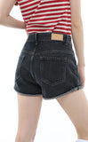 Women's Straight Shorts Jeans Black Hot Pants High Waist Europe America Street Summer Vintage Chic Design Denim Minipants Shorts