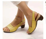 Women's Gladiator Sandals Buckle Strap Woman Chunky Heels Peep Toe Ladies Casual Shoes Female Summer Autumn Fashion Sandals