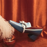 Shoes for Women Heels Slip-On Ladies Pumps Vintage High Heel Shoes Plus Size Zapatos De Mujer Tendencia  Chaussure Femme