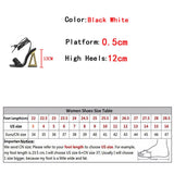 Sexy Cross Ankle Strap Women's Fretwork Heels Sandals Summer Fashion White Pleated Leather Square Toe Party Stripper Shoes