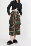 Goosudu Camouflage Undeniable Multi Pocket Zipped Design Skirt