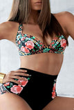 Goosudu Sexy Print Split Joint Swimwears