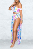 Goosudu Sexy Print Split Joint Swimwears