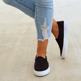 Goosudu Slip On Running Flat Sneakers