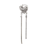 Goosudu Flipped Heart Tassel Ear Cuff