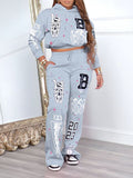 Goosudu Printed Hoodie & Pants Set