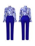 Goosudu Floral Blouse & Pants Set