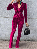 Goosudu Velvet Blazer & Pants Set