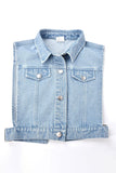 Goosudu Denim Boyish Single Breasted Coat