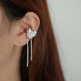 Goosudu Flipped Heart Tassel Ear Cuff