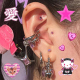 Goosudu Meta Purple Star Ear clip Ear cuff