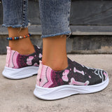 Goosudu Casual Patchwork Printing Round Comfortable Out Door Shoes