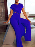 Goosudu Solid Slit Tunic & Pants Set