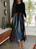 Goosudu Solid Fringe Combo Top