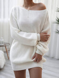 Goosudu Boat-Neck Knit Dress