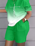 Goosudu Ombre T-Shirt & Shorts Set