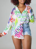 Goosudu Graffiti Side-Slit Shirt