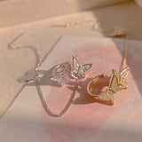 Goosudu [Dancing Butterfly]Ear Cuff  Studs Earring