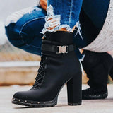 Goosudu High Heel Comfy Boots