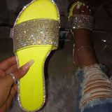 Goosudu Sequined Sparkly Slippers