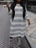 Goosudu Stripe Knit Dress